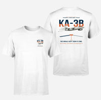 Thumbnail for KA-3B Skywarrior design on white double-side t-shirt, double-side print