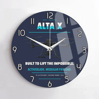 Thumbnail for Freefly Alta X design on navy blue no frame wall clock