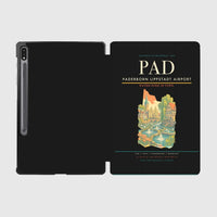 Thumbnail for Paderborn Lippstadt Airport (PAD) design on black samsung tablet tablet case