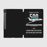 Thumbnail for Cessna Citation 500 - Citation I design on black samsung tablet tablet case