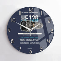 Thumbnail for HF120 design on navy blue no frame wall clock