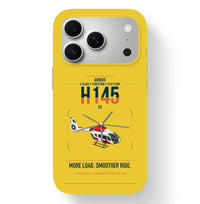 Thumbnail for Airbus H145 D3 design on yellow magsafe iphone case, for iPhone 17 Pro