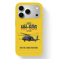 Thumbnail for Sikorsky HH-60G Pave Hawk design on yellow magsafe iphone case, for iPhone 17 Pro
