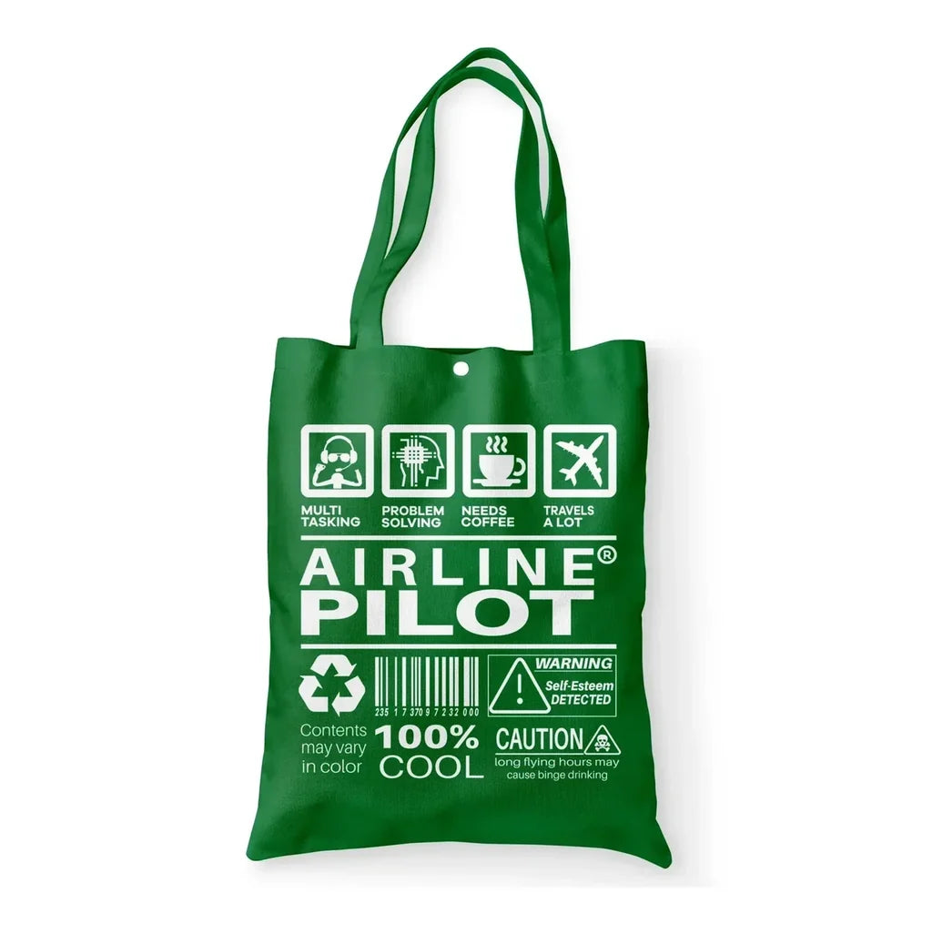 Airline Pilot Label Tote Bag - view 6