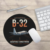 Thumbnail for B-32 Dominator design on black round mouse pad