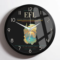 Thumbnail for Kefalonia International Airport (EFL) design on black framed wall clock