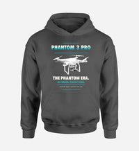 Thumbnail for DJI Phantom 3 Professional design on dark gray hoodie single side