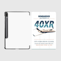 Thumbnail for Bombardier Learjet 40XR design on white samsung tablet tablet case