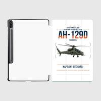 Thumbnail for AgustaWestland AH-129D Mangusta design on white samsung tablet tablet case