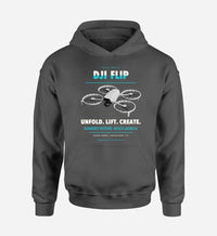 Thumbnail for DJI Flip design on dark gray hoodie single side