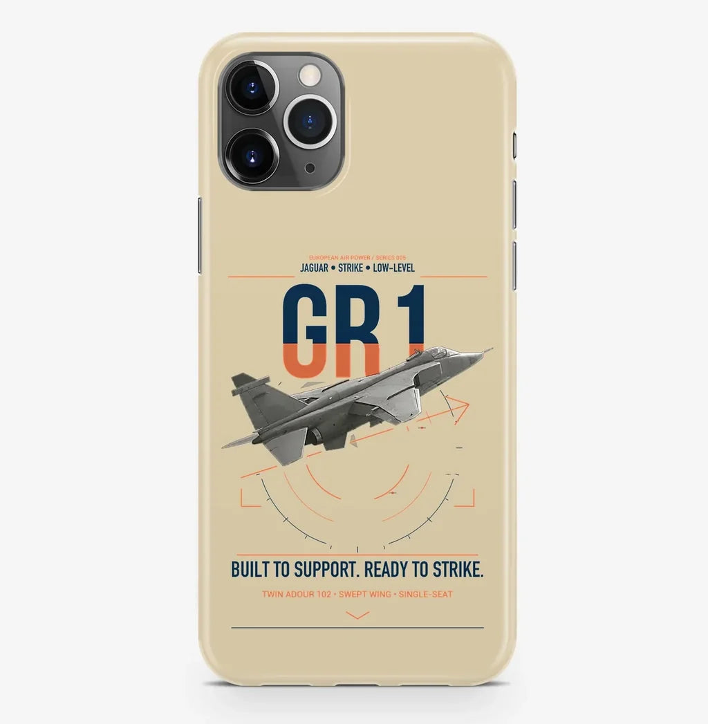 SEPECAT Jaguar GR1 design on beige magsafe iphone case, for iPhone Pro Max