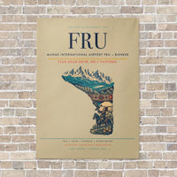 Thumbnail for Manas International Airport FRU — Bishkek vertical canvas print - no frame - beige background