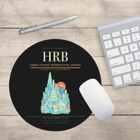 Thumbnail for Harbin Taiping International Airport (HRB) design on black round mouse pad
