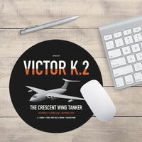 Thumbnail for Handley Page Victor K.2 design on black round mouse pad