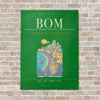 Thumbnail for Chhatrapati Shivaji Maharaj International Airport Mumbai BOM - Canvas Framed - Green