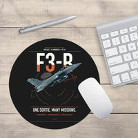 Thumbnail for Dassault Rafale C — F3-R standard design on black round mouse pad