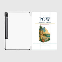 Thumbnail for Portorož Airport (POW) design on white samsung tablet tablet case