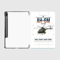 Thumbnail for MD AH-6M Little Bird design on white samsung tablet tablet case
