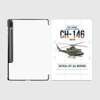 Thumbnail for Bell Canada CH-146 Griffon design on white samsung tablet tablet case