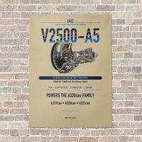 Thumbnail for V2500-A5 vertical canvas print - no frame - beige background