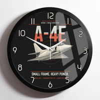 Thumbnail for A-4E Skyhawk design on black framed wall clock
