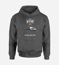 Thumbnail for Airbus H125 design on dark gray double-side hoodie, single-side print