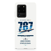 Thumbnail for Boeing 787-10 Dreamliner design on samsung case - white