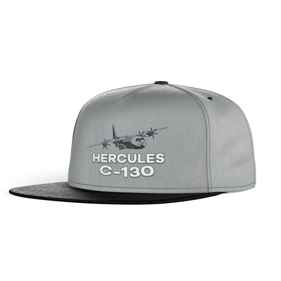 The Military Transport Airplane C 130 snapback - gray & black