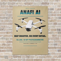 Thumbnail for Parrot ANAFI Ai vertical canvas print - no frame - beige background