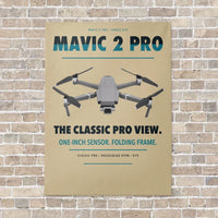 Thumbnail for DJI Mavic 2 Pro vertical canvas print - no frame - beige background