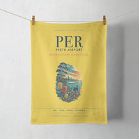 Thumbnail for Perth Airport (PER) design on yellow towel