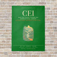 Thumbnail for Mae Fah Luang Chiang Rai International Airport CEI - Canvas Framed - Green