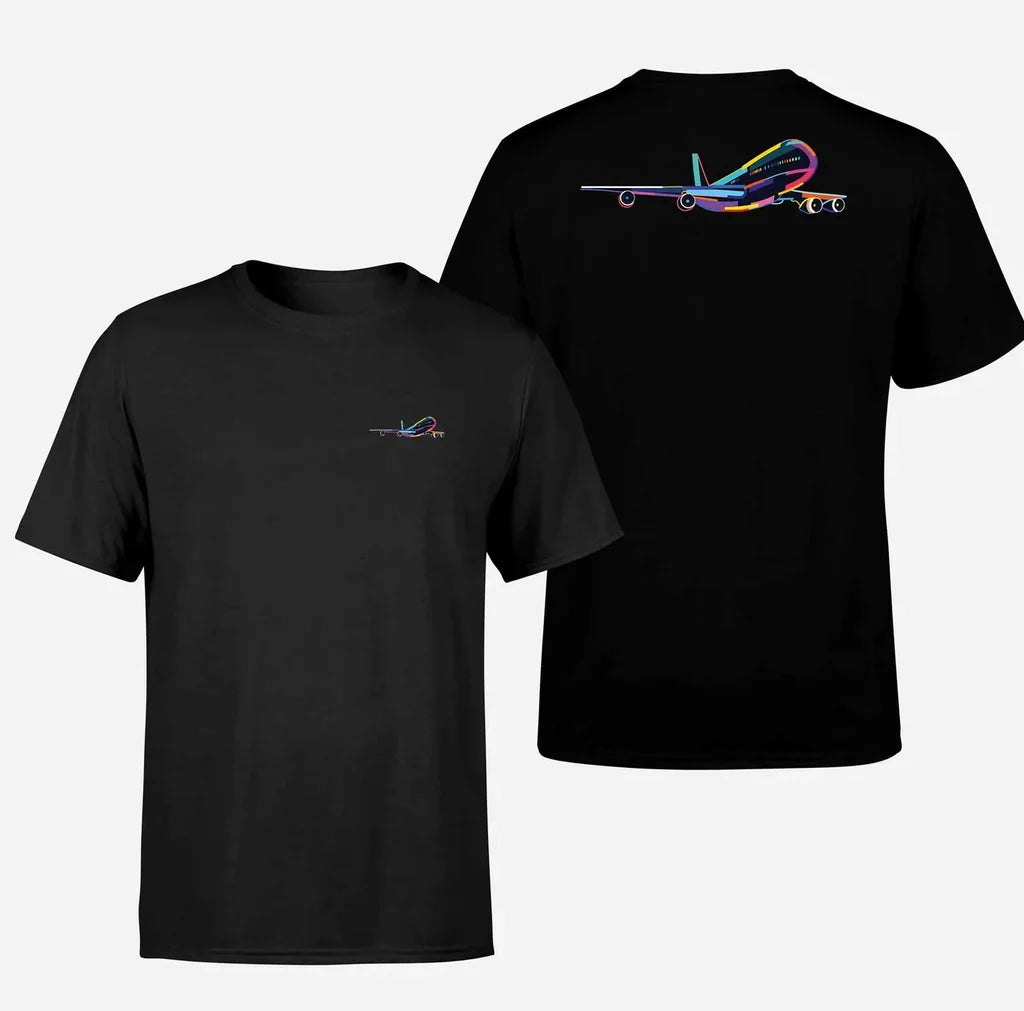 Customisable Multicolor Airplane T-Shirt - view 2