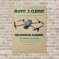 Thumbnail for DJI Mavic 3 Classic vertical canvas print - no frame - beige background