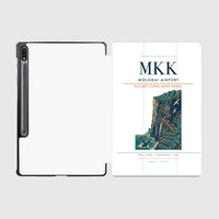 Thumbnail for Molokai Airport (MKK) design on white samsung tablet tablet case