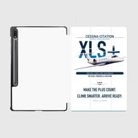 Thumbnail for Cessna Citation XLSPlus design on white samsung tablet tablet case