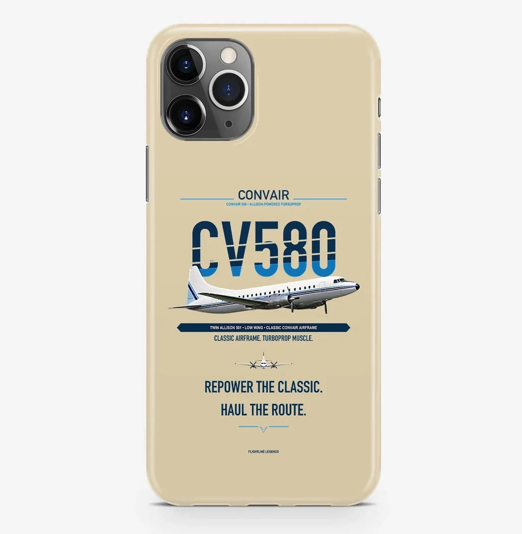 Convair 580 Case ProMax design on beige iphone case promax