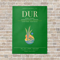 Thumbnail for King Shaka International Airport DUR - Canvas Framed - Green