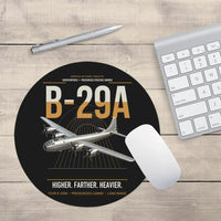 Thumbnail for B-29A Superfortress design on black round mouse pad