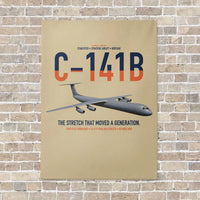 Thumbnail for C-141B Starlifter vertical canvas print - no frame - beige background