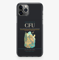 Thumbnail for Corfu Airport (CFU) design on black iPhone 16 Pro MagSafe case