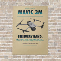 Thumbnail for DJI Mavic 3 Multispectral vertical canvas print - no frame - beige background