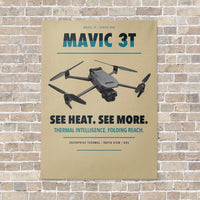 Thumbnail for DJI Mavic 3 Thermal vertical canvas print - no frame - beige background