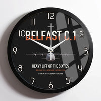 Thumbnail for Short Belfast C.1 design on black framed wall clock