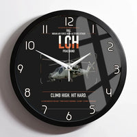 Thumbnail for HAL LCH Prachand design on black framed wall clock