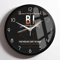 Thumbnail for Avro Lancaster B I design on black framed wall clock