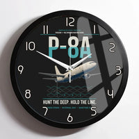 Thumbnail for P-8A Poseidon design on black framed wall clock