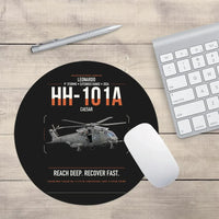 Thumbnail for Leonardo HH-101A Caesar design on black round mouse pad