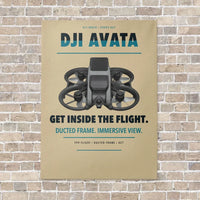 Thumbnail for DJI Avata vertical canvas print - no frame - beige background