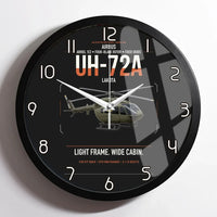 Thumbnail for Airbus UH-72A Lakota design on black framed wall clock
